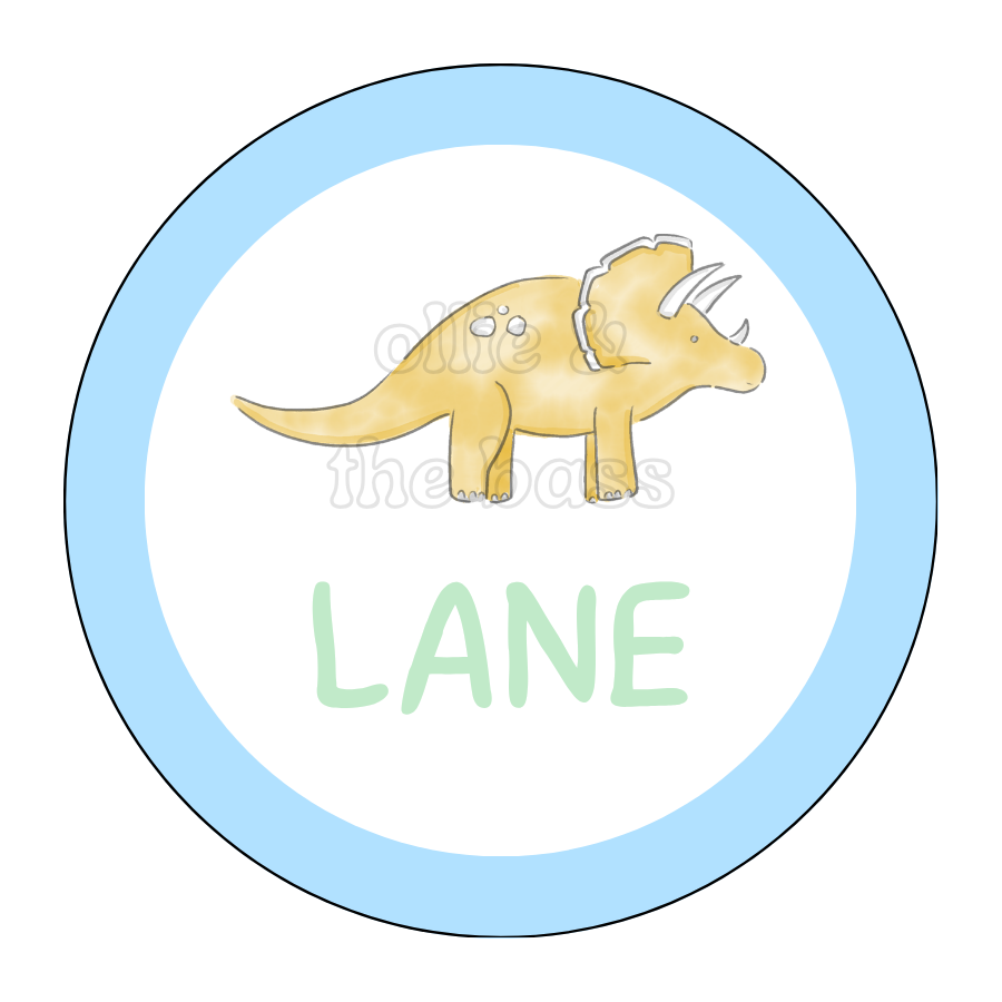 Bag Tag: Triceratops