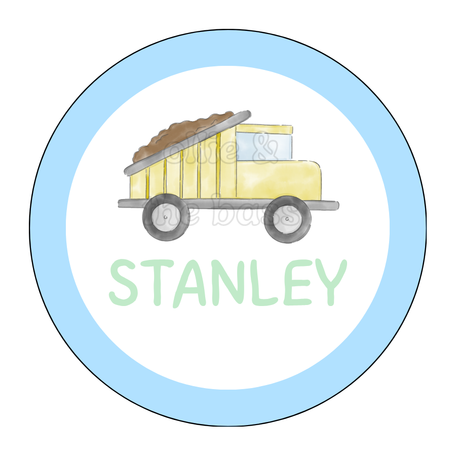 Bag Tag: Dump Truck
