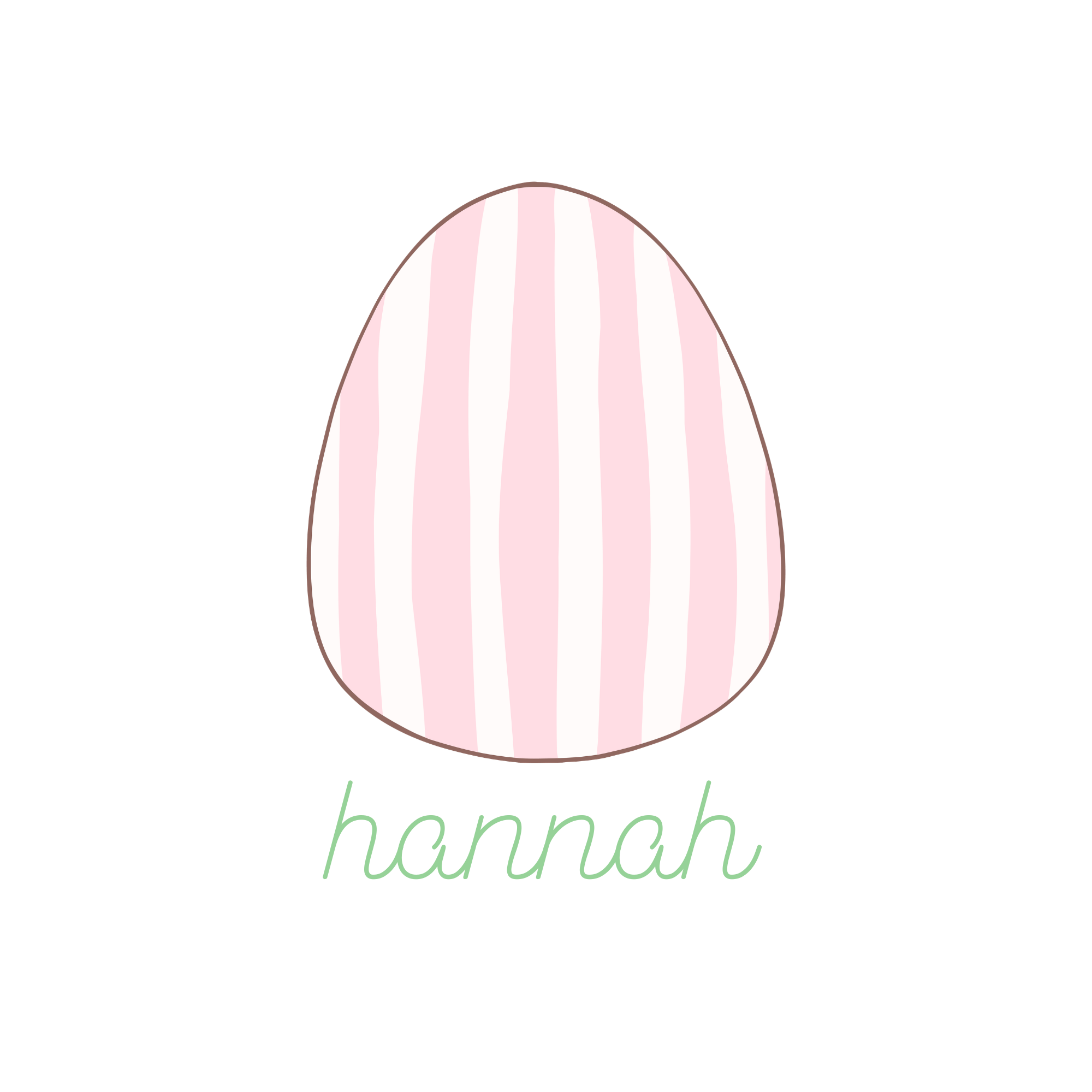 Pink Striped Egg