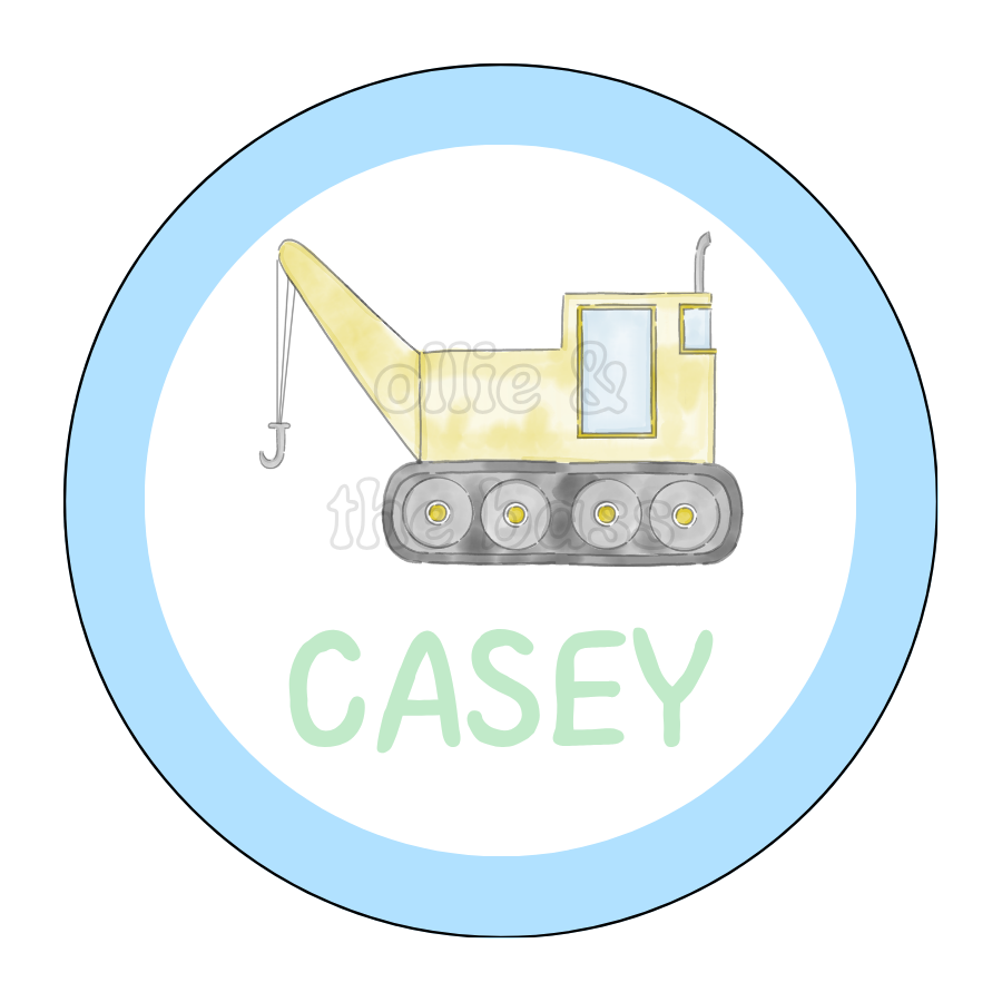 Bag Tag: Crawler Crane