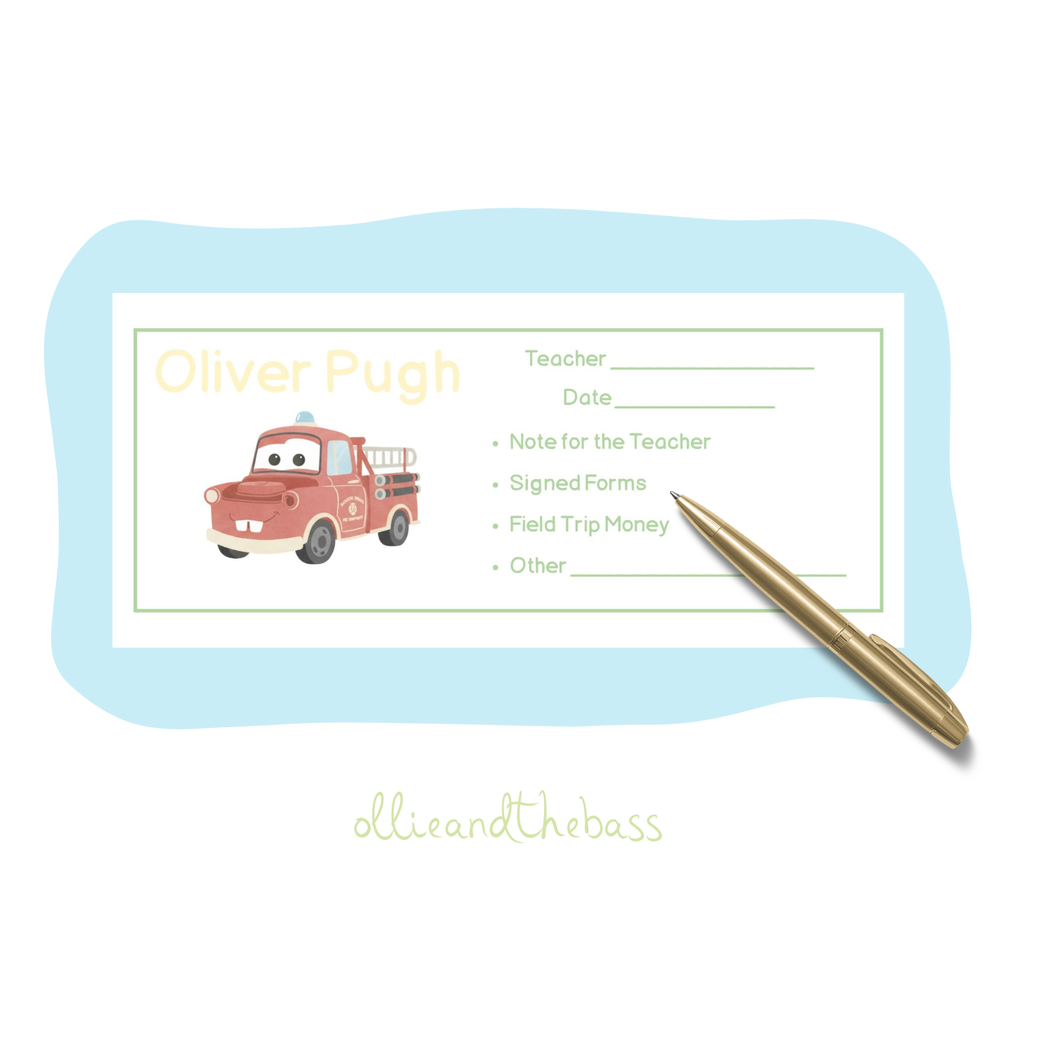 Tow Mater - School Envelopes