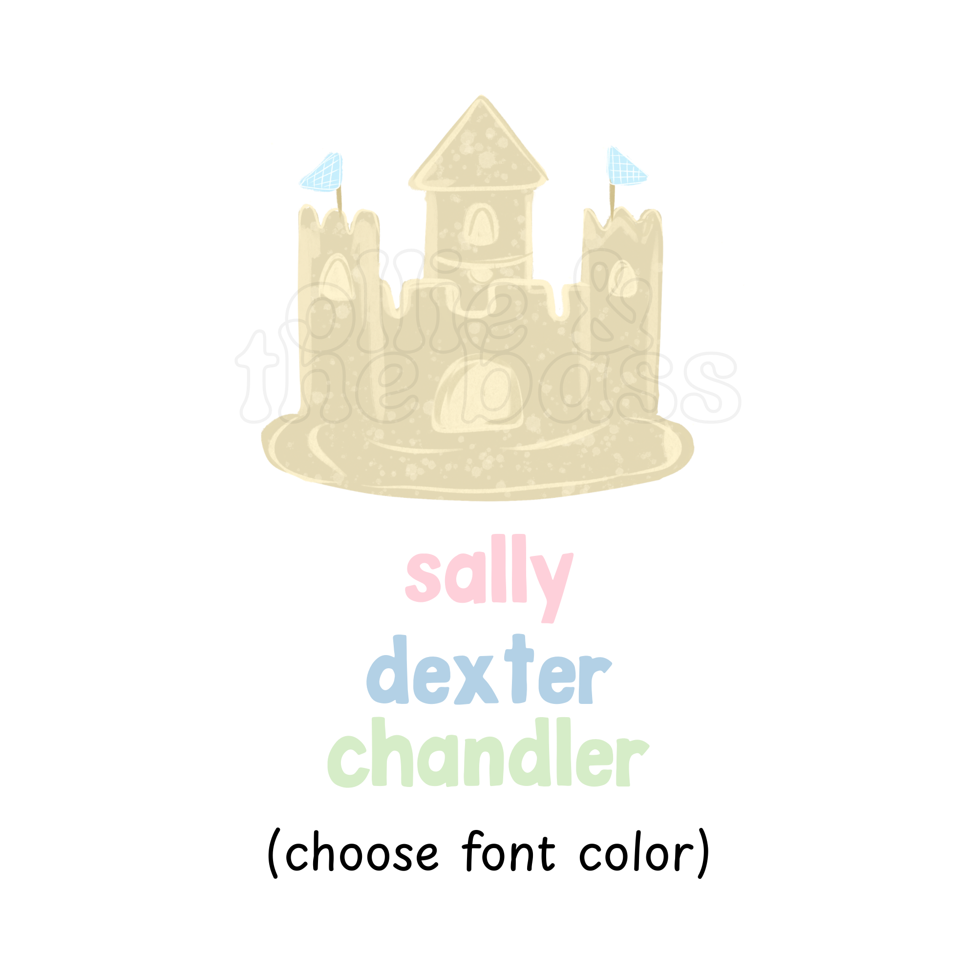 Pastel Sandcastle