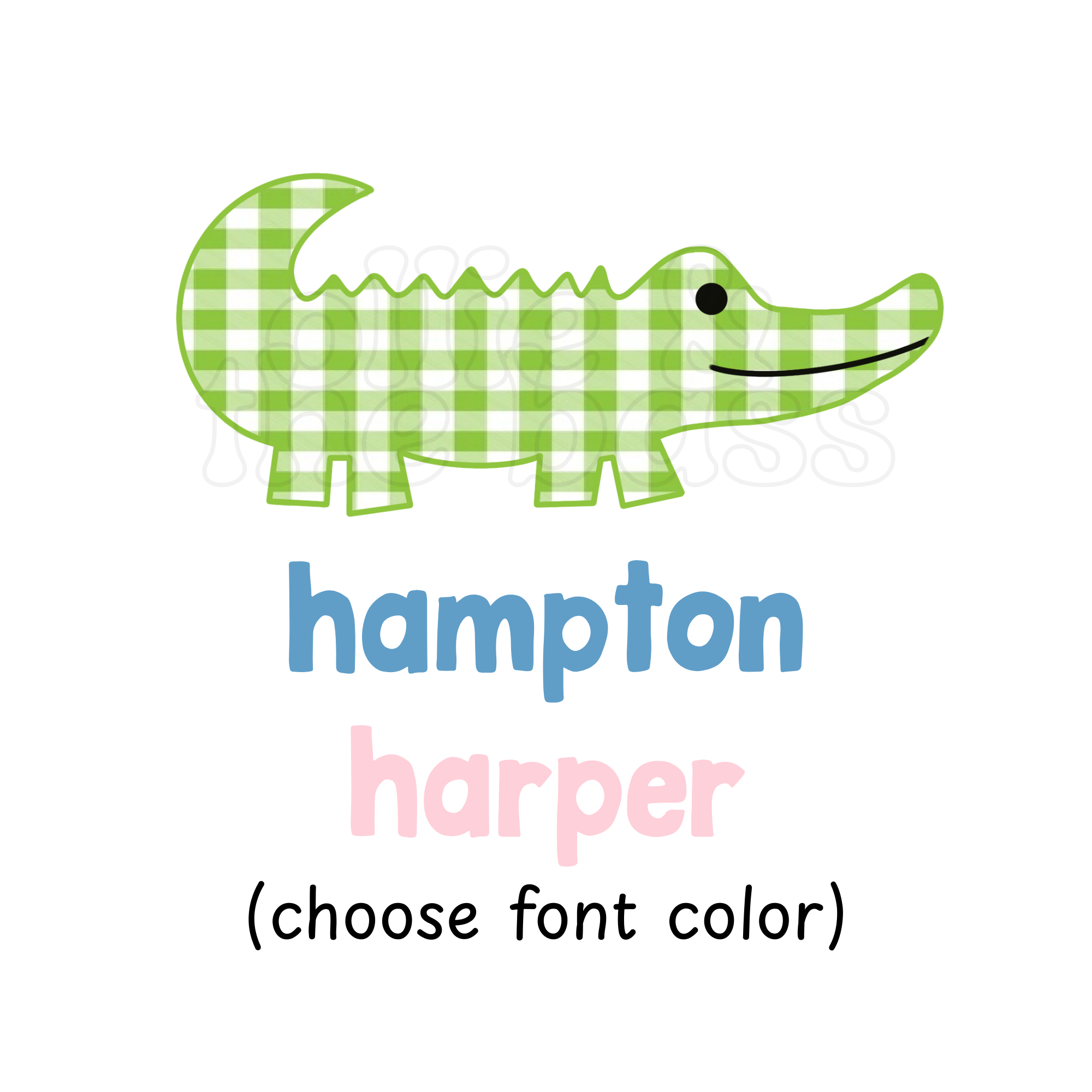 Gingham Alligator