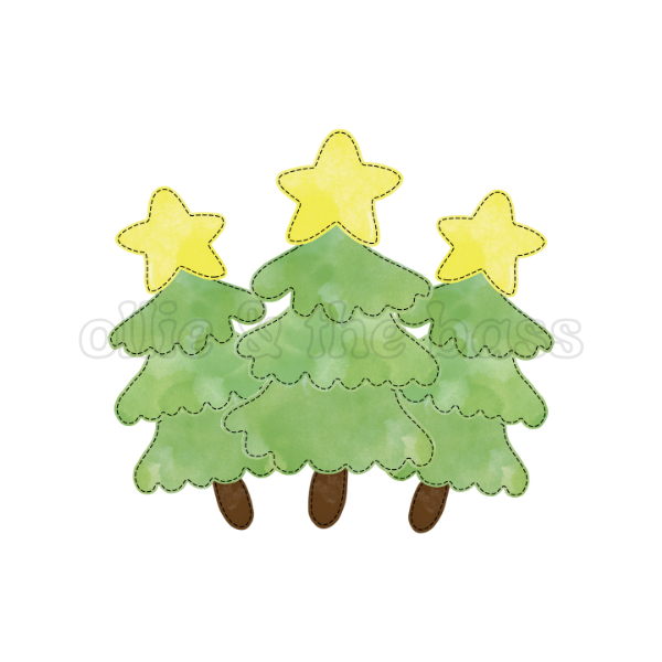 Christmas Tree with Stars