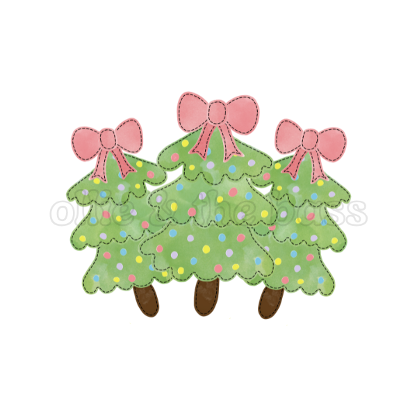 Christmas Tree with Ribbon
