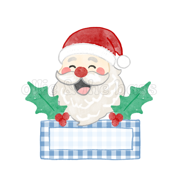 Blue Light Skin Santa