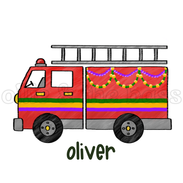 Mardi Gras Fire Truck