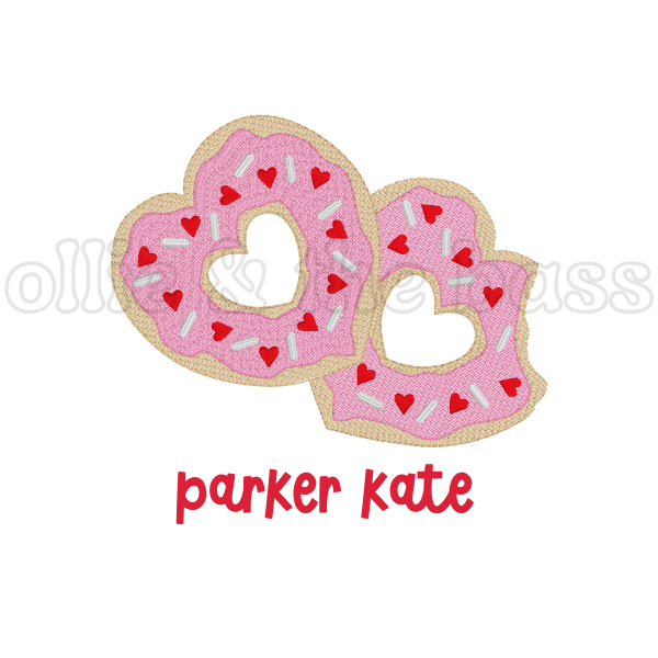 Pink Heart Donuts