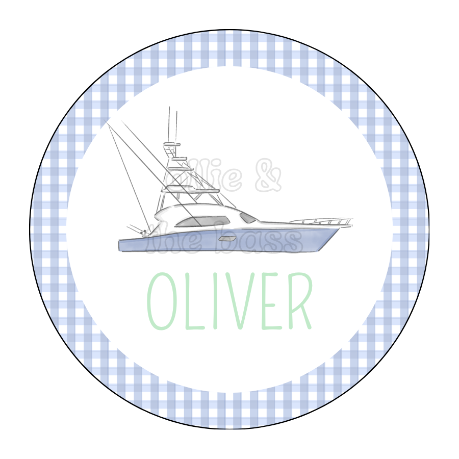 Bag Tag: Yacht