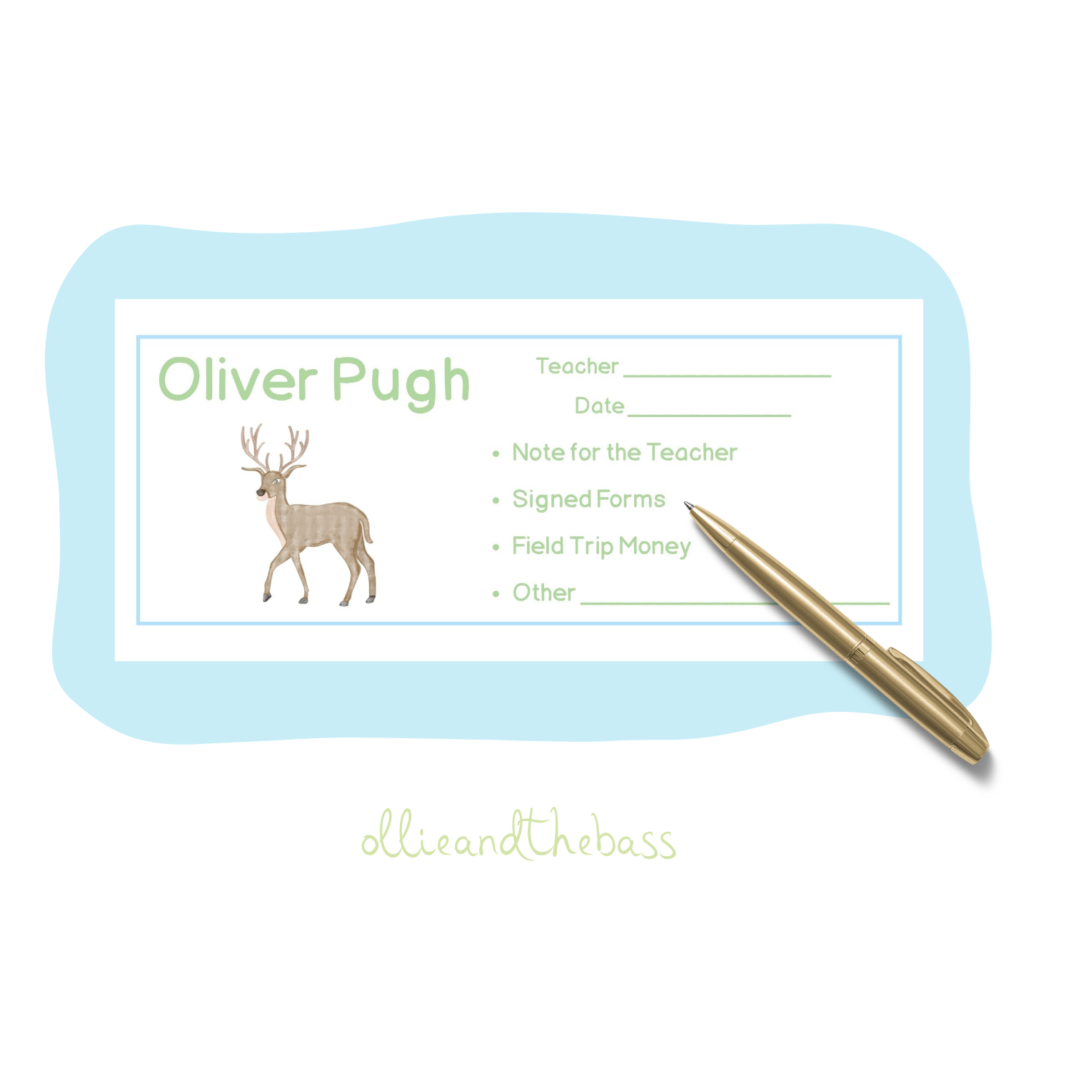 Deer - School Envelopes