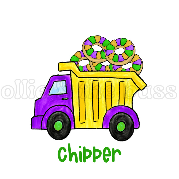 Dump Truck King Cake