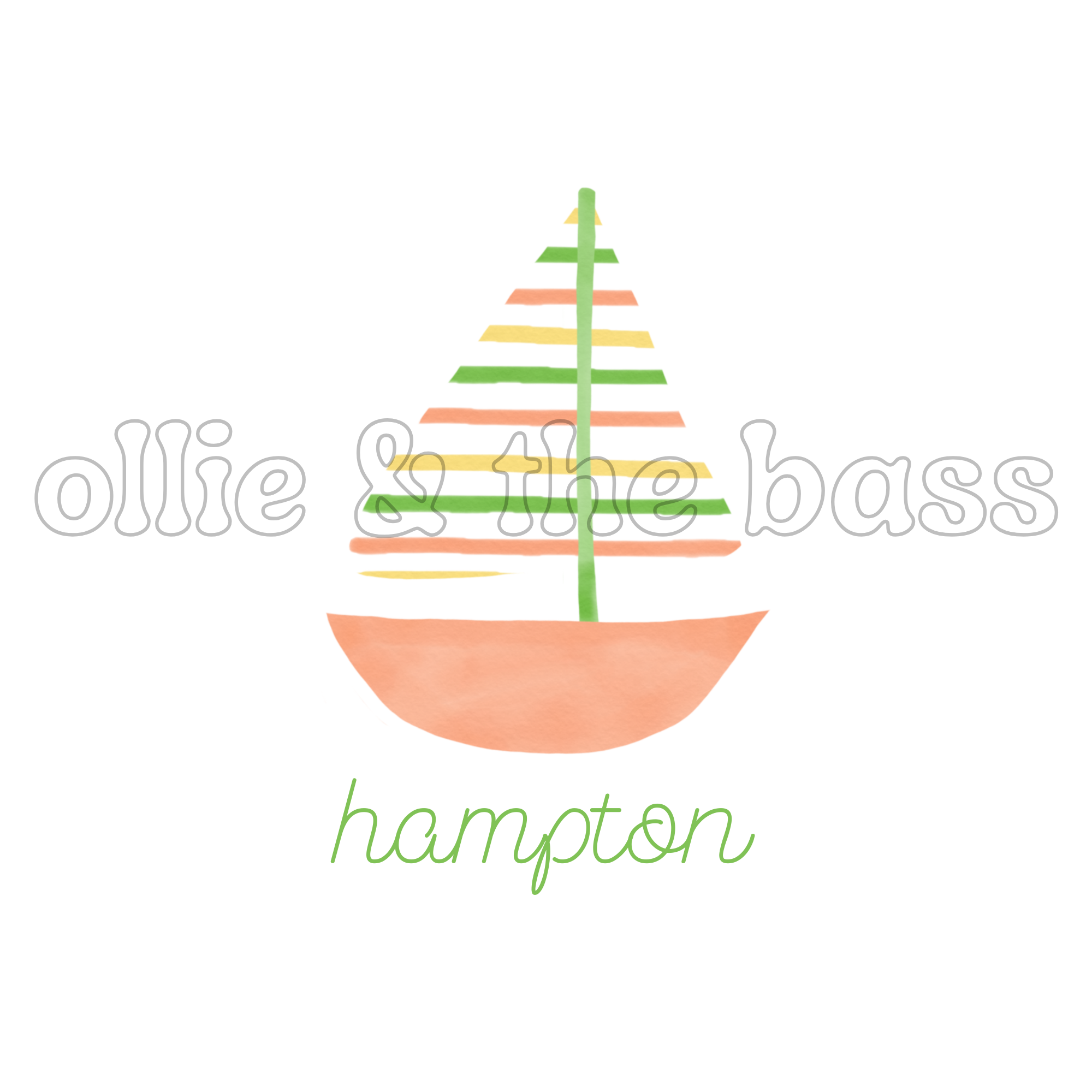 Sailboat Peach & Green
